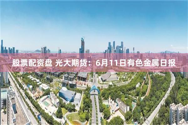 股票配资盘 光大期货：6月11日有色金属日报