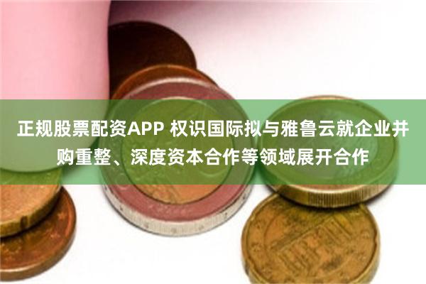 正规股票配资APP 权识国际拟与雅鲁云就企业并购重整、深度资本合作等领域展开合作