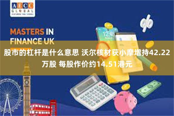 股市的杠杆是什么意思 沃尔核材获小摩增持42.22万股 每股作价约14.51港元