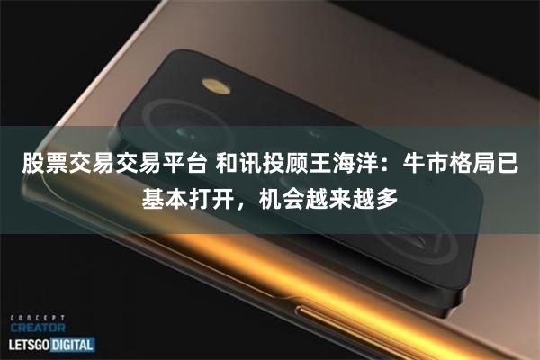 股票交易交易平台 和讯投顾王海洋：牛市格局已基本打开，机会越来越多