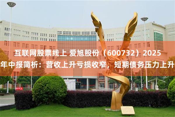 互联网股票线上 爱旭股份（600732）2025年中报简析：营收上升亏损收窄，短期债务压力上升