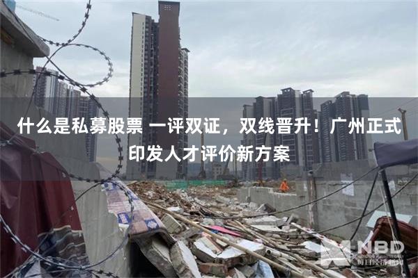 什么是私募股票 一评双证,双线晋升!广州正式印发人才评价新方案