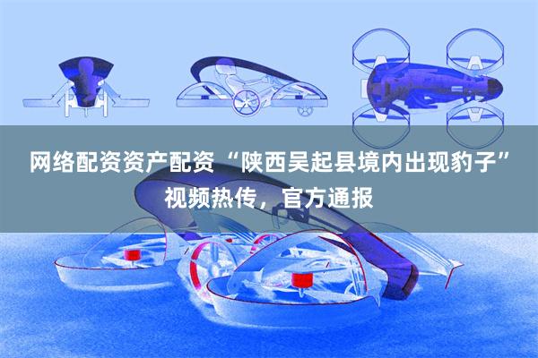 网络配资资产配资 “陕西吴起县境内出现豹子”视频热传，官方通报