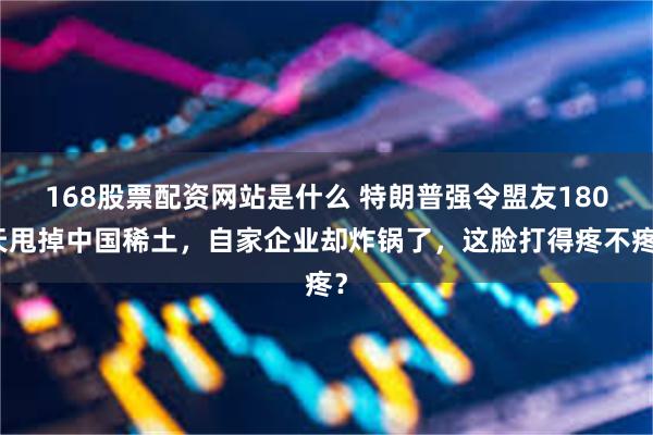 168股票配资网站是什么 特朗普强令盟友180天甩掉中国稀土,自家企业却炸锅了,这脸打得疼不疼?