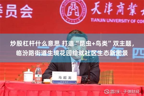 炒股杠杆什么意思 打造“昆虫+鸟类”双主题，临汾路街道生境花园绘就社区生态新图景