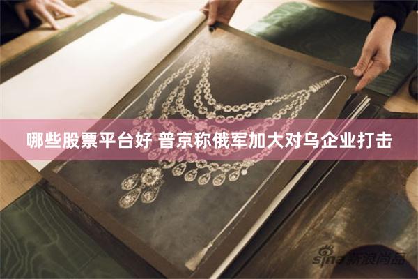 哪些股票平台好 普京称俄军加大对乌企业打击