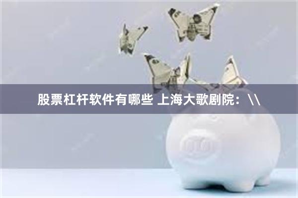 股票杠杆软件有哪些 上海大歌剧院：\
